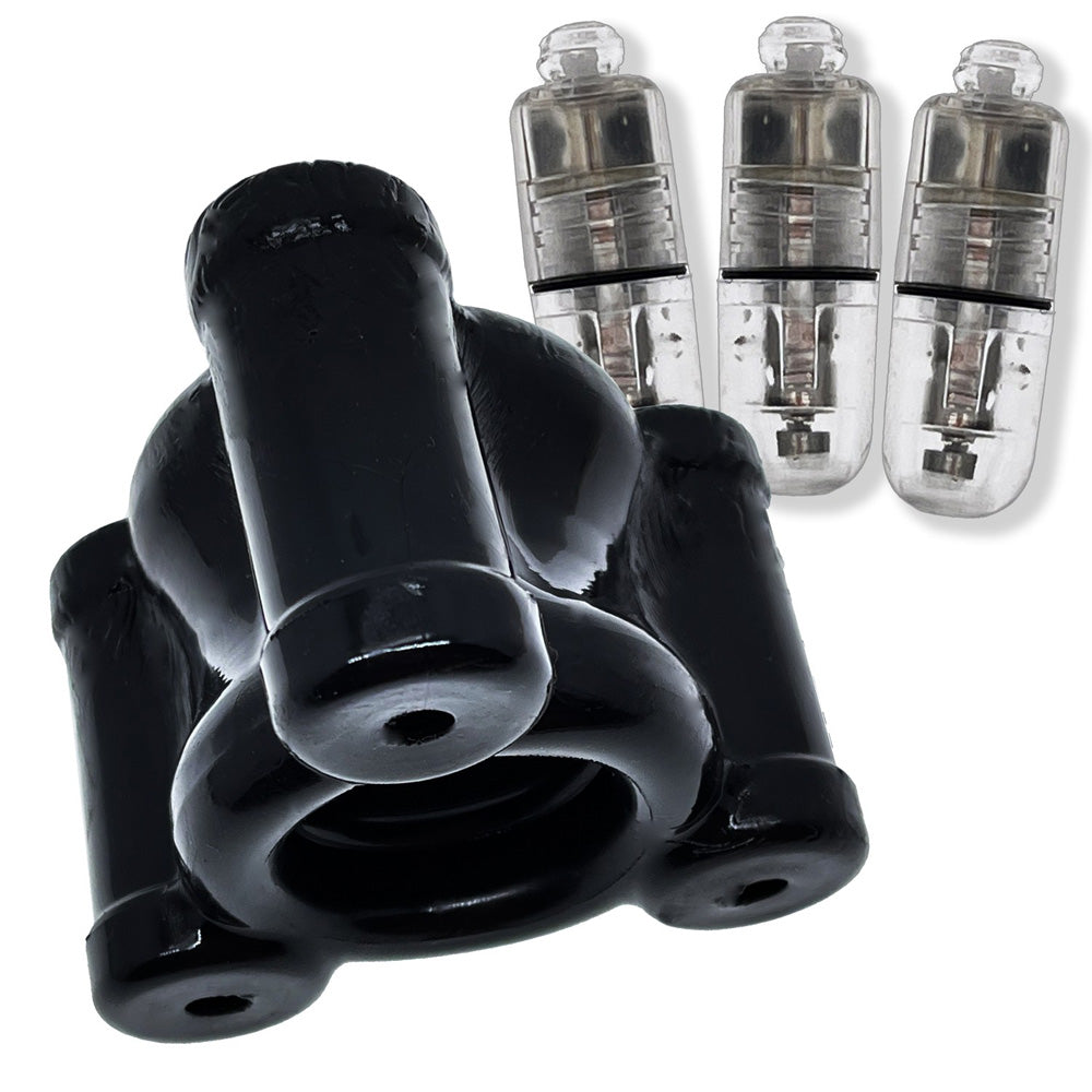 Buzz Squeeze Ballstretcher Black | 840215121219 | Available at EroticWarehouse.com