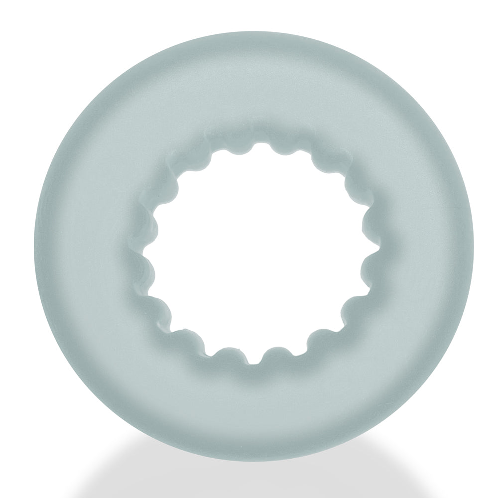 Axis Rib Griphold Cockring Clear Ice | 840215122476 | Available at EroticWarehouse.com