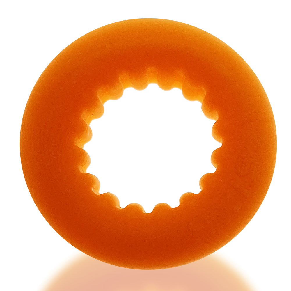 Axis Rib Griphold Cockring Orange Ice | 840215122483 | Available at EroticWarehouse.com