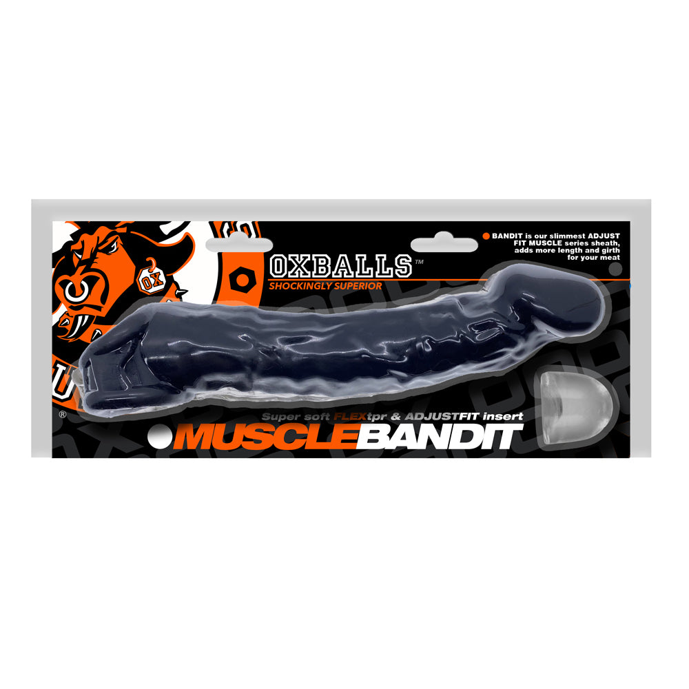 Muscle Bandit Slimmest Muscle Cocksheath Black | 840215122896 | Available at EroticWarehouse.com