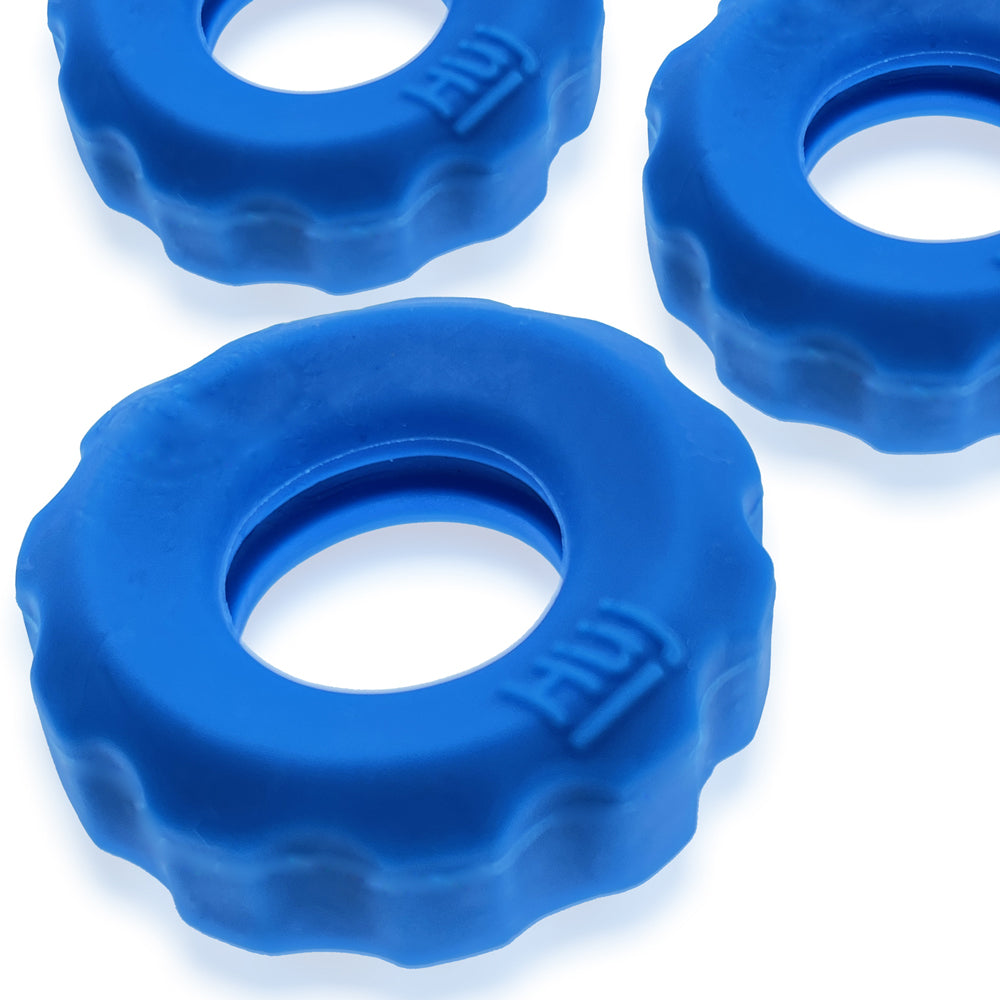 Super Huj 3-Pack Cockrings Teal Ice | 840215123121 | Available at EroticWarehouse.com