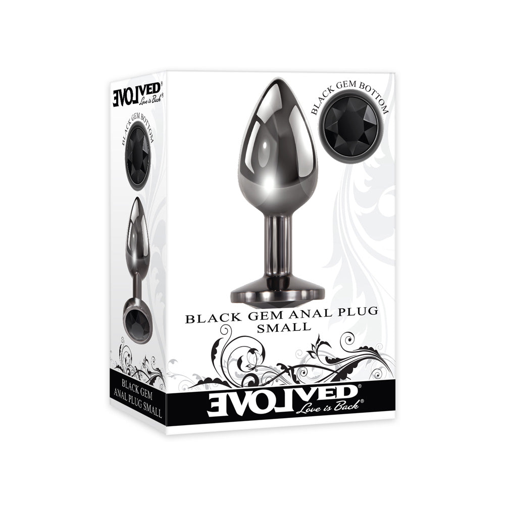 Black Gem Anal Plug Small | 844477018584 | Available at EroticWarehouse.com