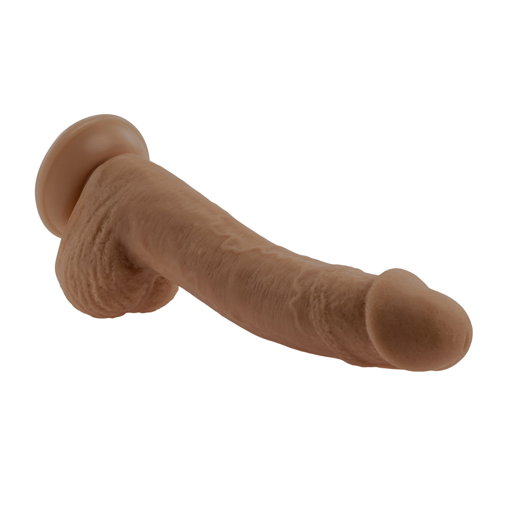 7" Natural Feel Flexskin Dildo Dark | 844477023854 | Available at EroticWarehouse.com