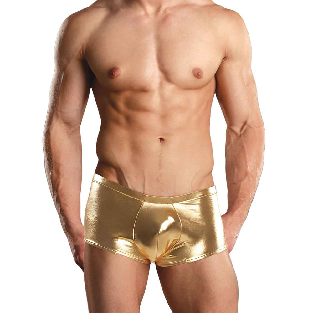 Heavy Metal Mini Short Gold Xl | 845830045667 | Available at EroticWarehouse.com