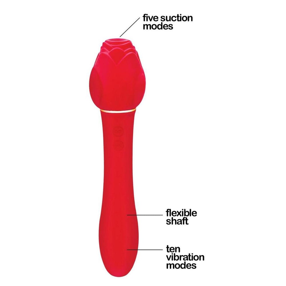 Wild Rose & Vibrator Rechargeable Silicone Suction Vibrator | 847841017060 | Available at EroticWarehouse.com