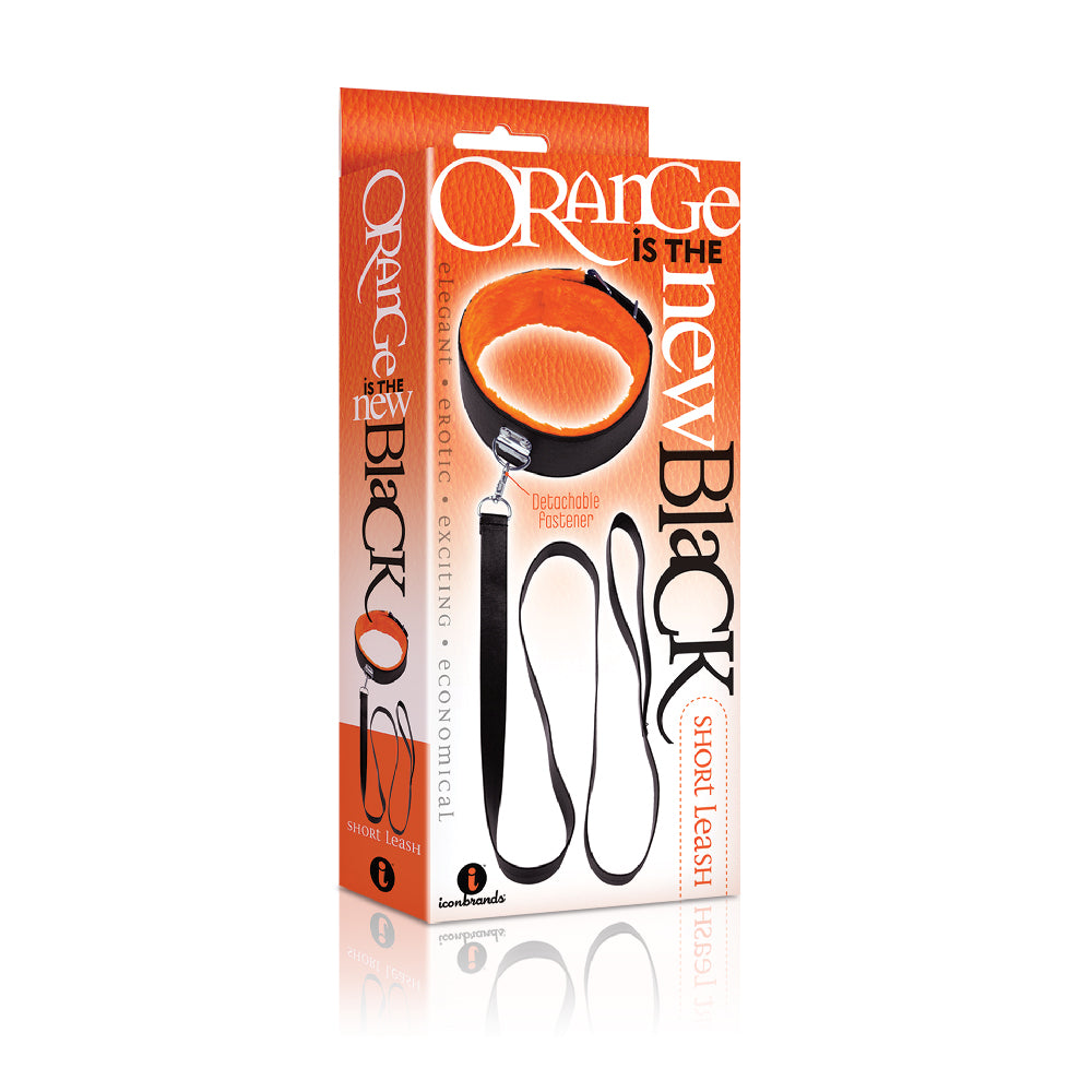 The 9's Orange Is The New Black Short Leash | 847841023191 | Available at EroticWarehouse.com