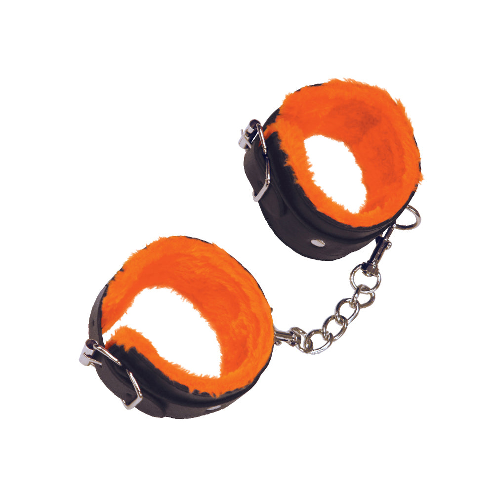 The 9's Orange Is The New Black Love Cuffs Wrist | 847841023207 | Available at EroticWarehouse.com