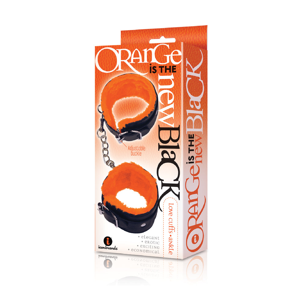 The 9's Orange Is The New Black Love Cuffs Ankle | 847841023214 | Available at EroticWarehouse.com