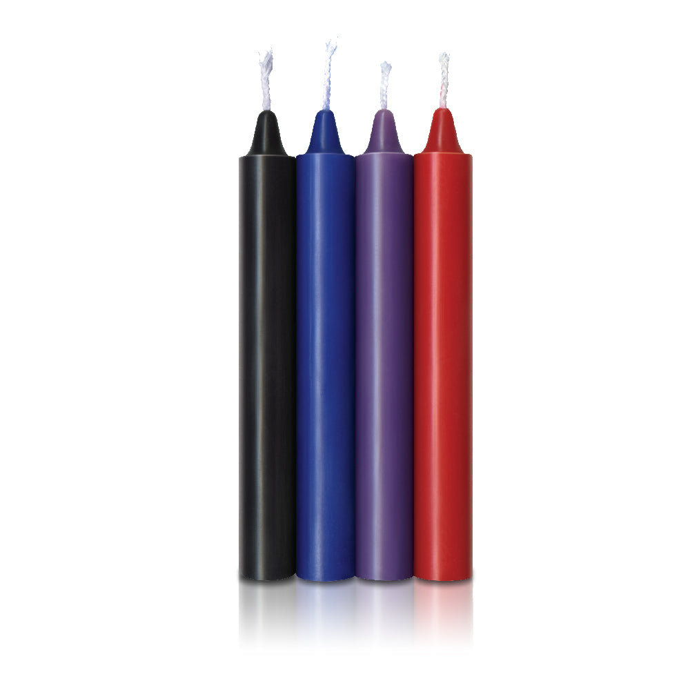 The 9's Make Me Melt Sensual Warm-Drip Candles 4Pk Passion Tones | 847841023269 | Available at EroticWarehouse.com