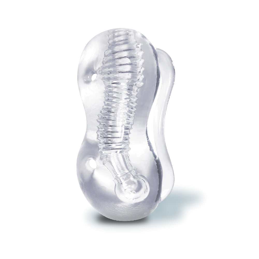 The 9's Clear Stroke Twister Masturbator | 847841026284 | Available at EroticWarehouse.com