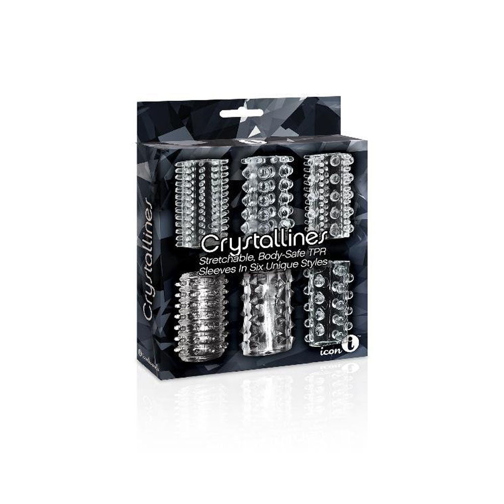 The 9's Crystalline 6 Pack Clear | 847841026406 | Available at EroticWarehouse.com
