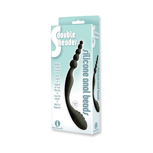 The 9's S-Double Header Double Ended Silicone Anal Beads | 847841026499 | Available at EroticWarehouse.com