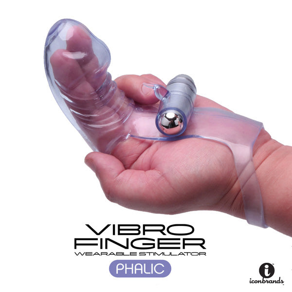 The 9's Vibrofinger Finger Massager Purple | 847841026529 | Available at EroticWarehouse.com