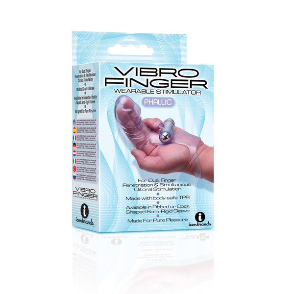 The 9's Vibrofinger Finger Massager Purple | 847841026529 | Available at EroticWarehouse.com