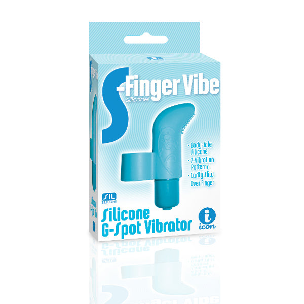 The 9's S-Finger Vibe Blue | 847841026598 | Available at EroticWarehouse.com