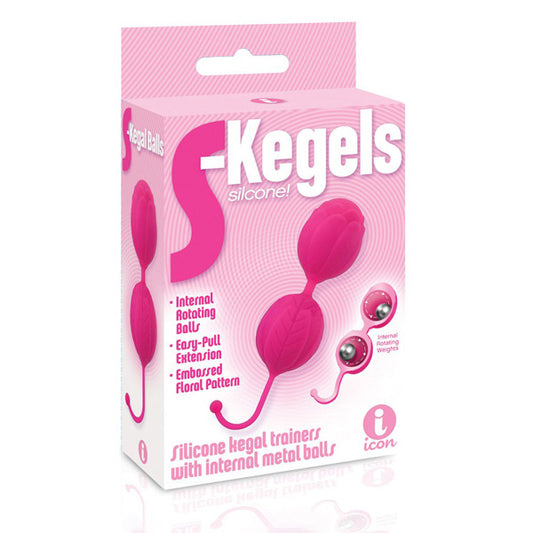 The 9's S-Kegels Silicone Kegal Balls Pink | 847841026666 | Available at EroticWarehouse.com