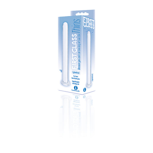 The 9's Glass Thins Clyndrical Glass Plug | 847841026833 | Available at EroticWarehouse.com