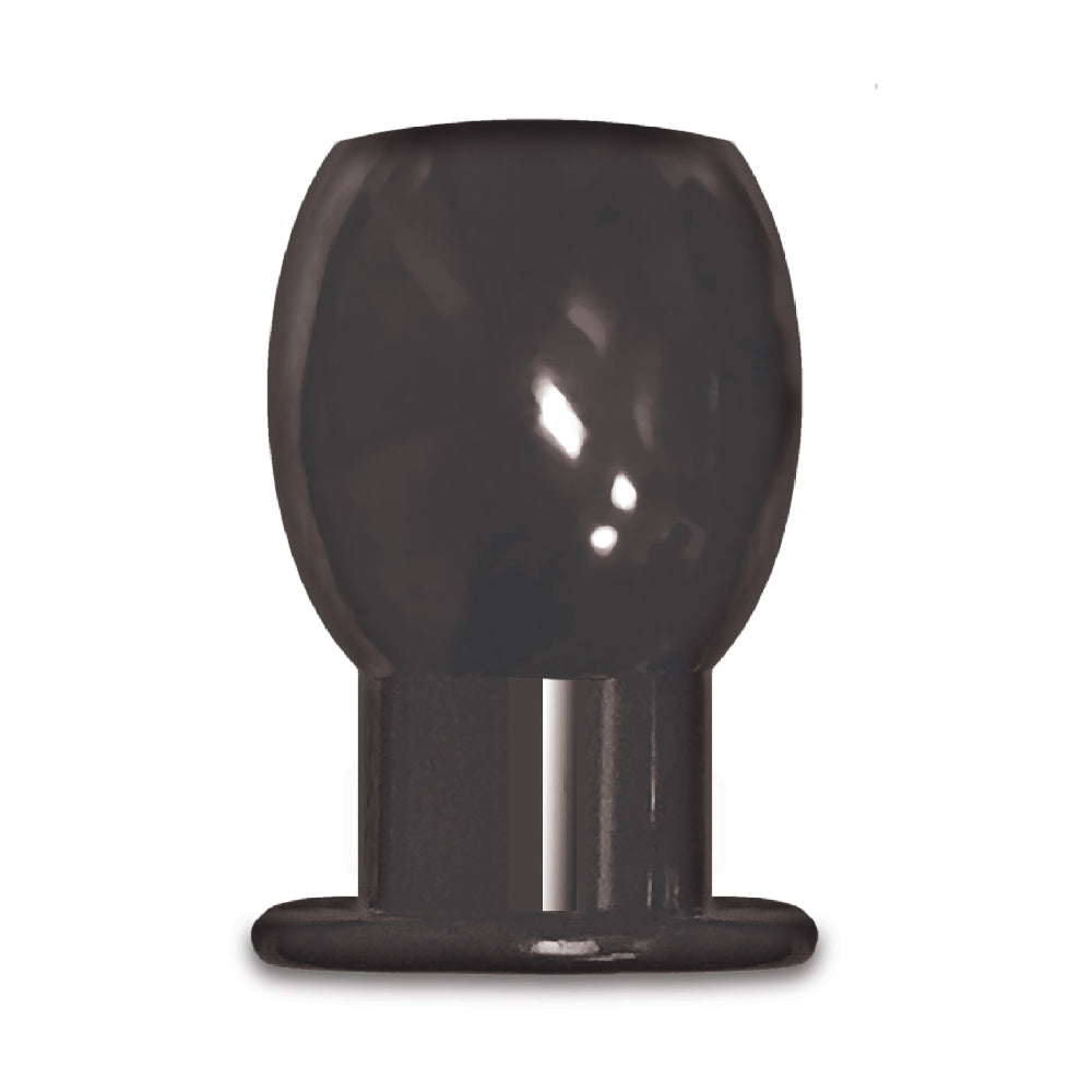 The 9's Port Hole Hollow Butt Plug Black | 847841026970 | Available at EroticWarehouse.com