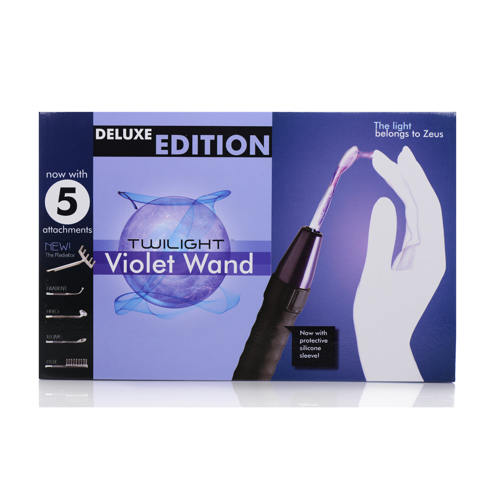 Zeus Electrosex Deluxe Edition Twilight Violet Wand With 5 Attachments | 848518008329 | Available at EroticWarehouse.com