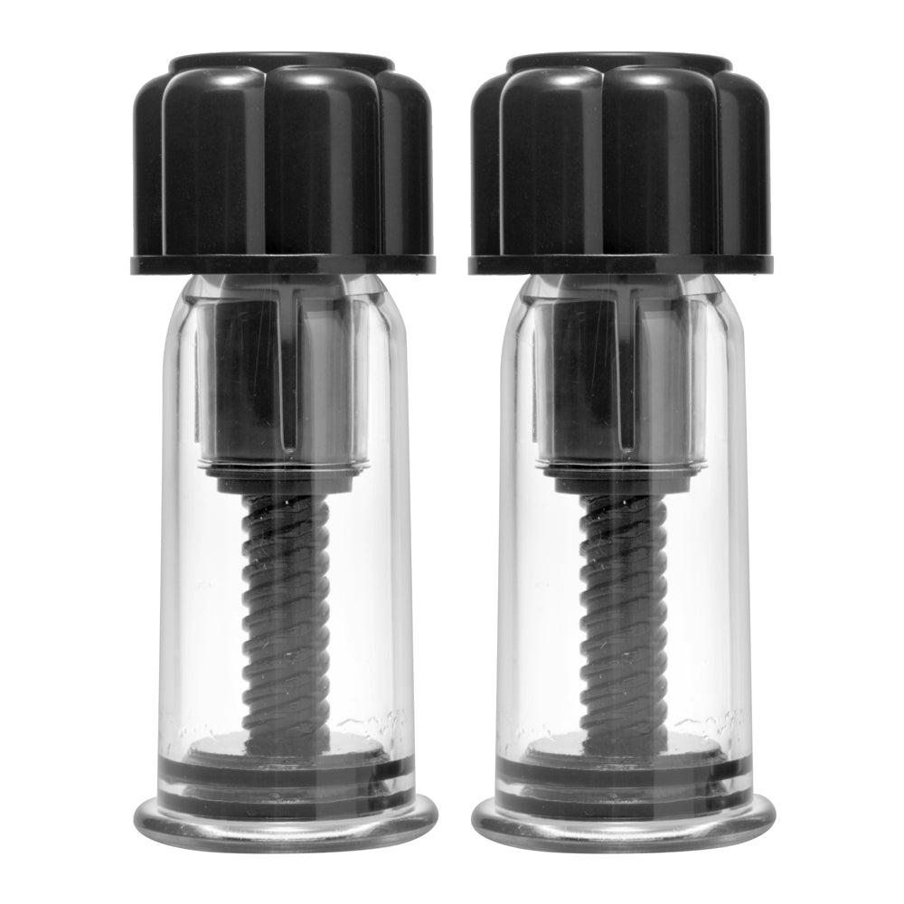 Masters Series Black Max Powerful Twist Nipple Suckers | 848518013194 | Available at EroticWarehouse.com