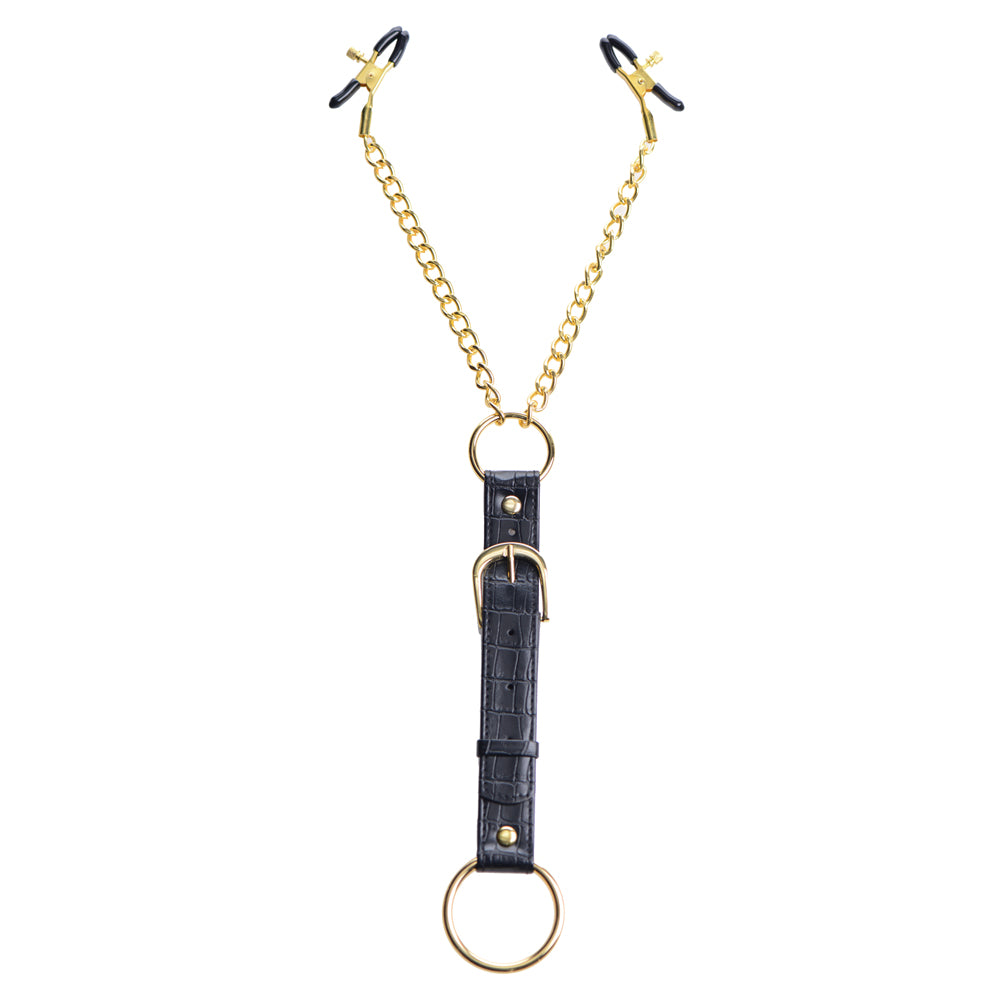 Master Series Penitentiary Nipple Clamps And Cock Ring Set | 848518015006 | Available at EroticWarehouse.com