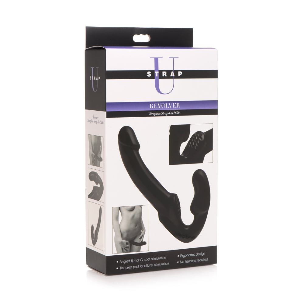 Revolver - Strapless Strap On Dildo - Black | 848518016782 | Available at EroticWarehouse.com