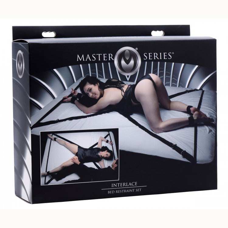Master Series Interlace Over And Under The Bed Restraint Set | 848518022400 | Available at EroticWarehouse.com
