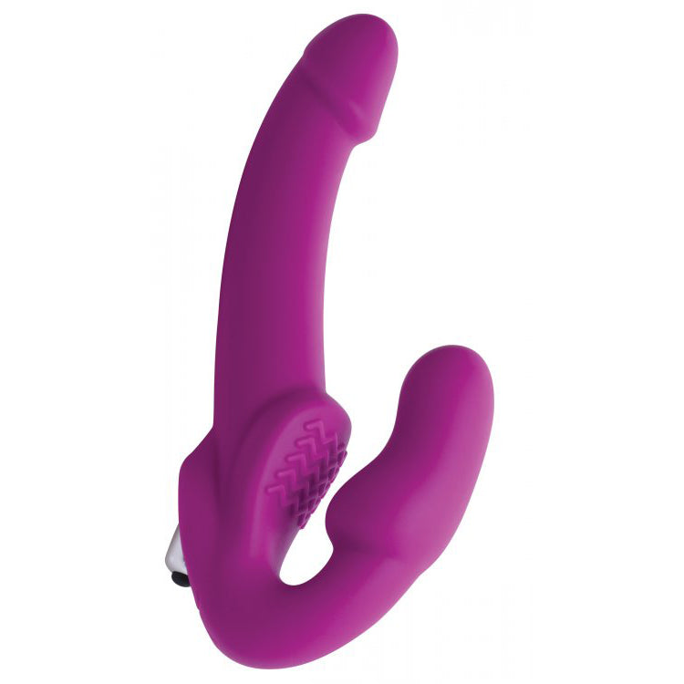 Strap U Evoke Vibrating Strapless Silicone Strap On Dildo | 848518023513 | Available at EroticWarehouse.com
