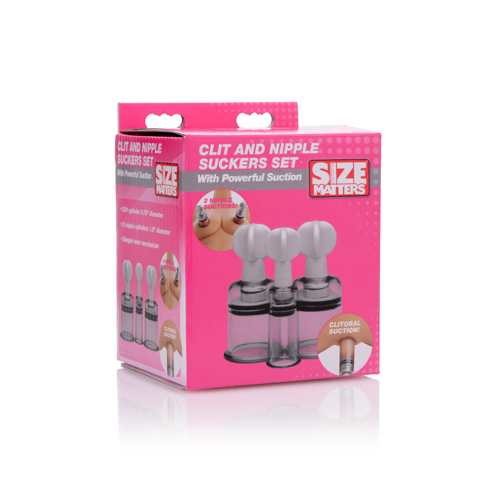 Size Matters Clit And Nipple Suckers Set | 848518026132 | Available at EroticWarehouse.com