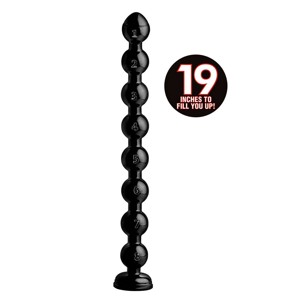 Hosed 19 Inch Beaded Thick Anal Snake | 848518029638 | Available at EroticWarehouse.com