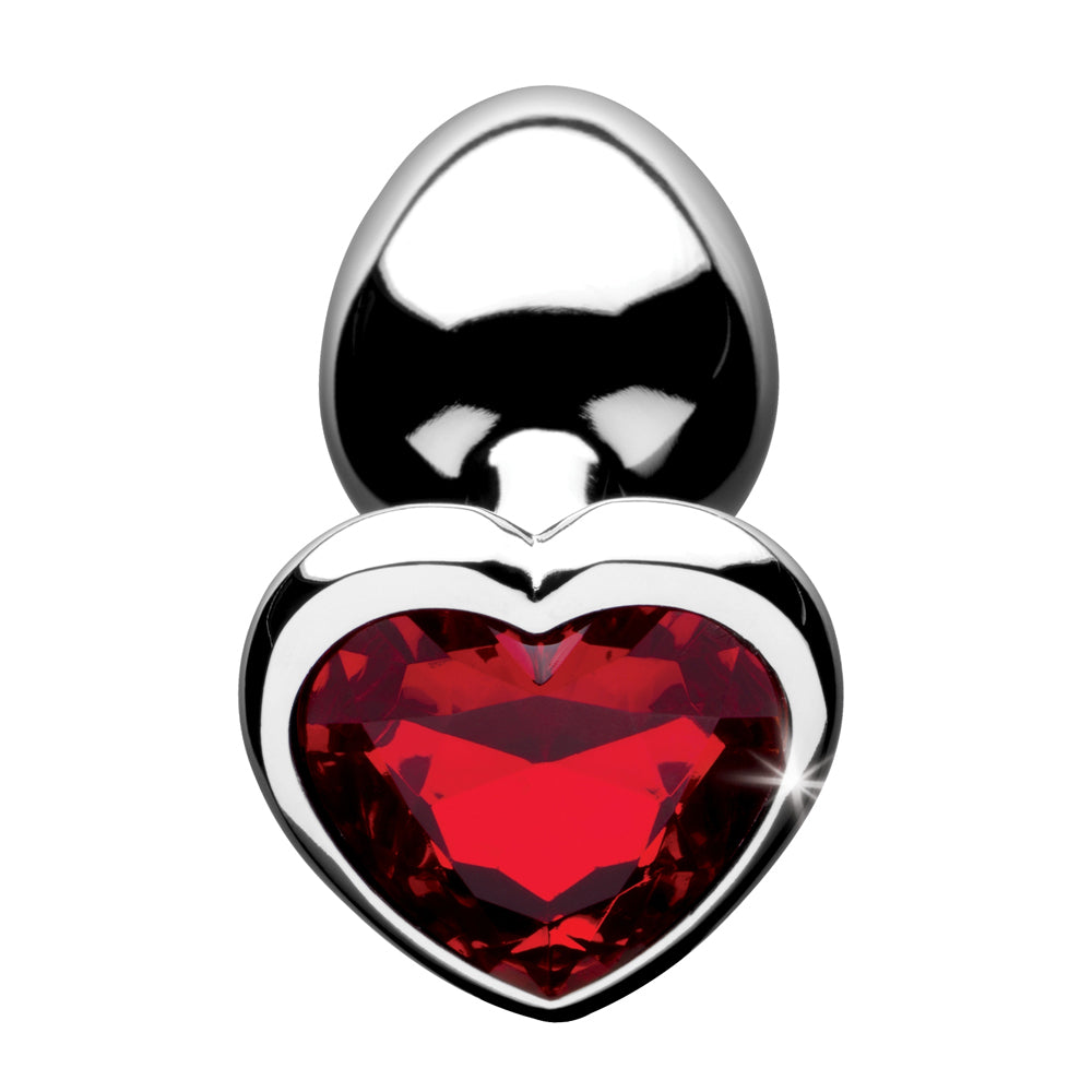 Booty Sparks Red Heart Gem - Small Anal Plug | 848518029881 | Available at EroticWarehouse.com