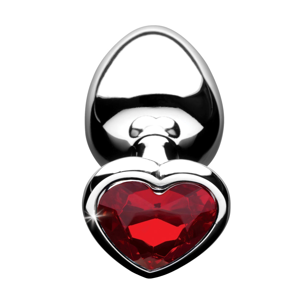 Booty Sparks Red Heart Gem - Large Anal Plug | 848518029904 | Available at EroticWarehouse.com