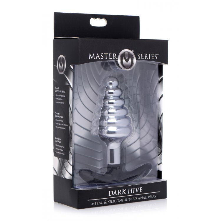Master Series Dark Hive Metal & Silicone Anal Plug | 848518033635 | Available at EroticWarehouse.com
