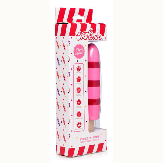 Cocksicle Ticklin 10X Popsicle Silicone Rechargeable Vibrator | 848518033659 | Available at EroticWarehouse.com