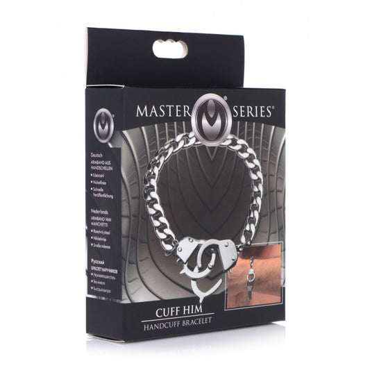 Master Series Cuff Him Handcuff Bracelet | 848518034045 | Available at EroticWarehouse.com