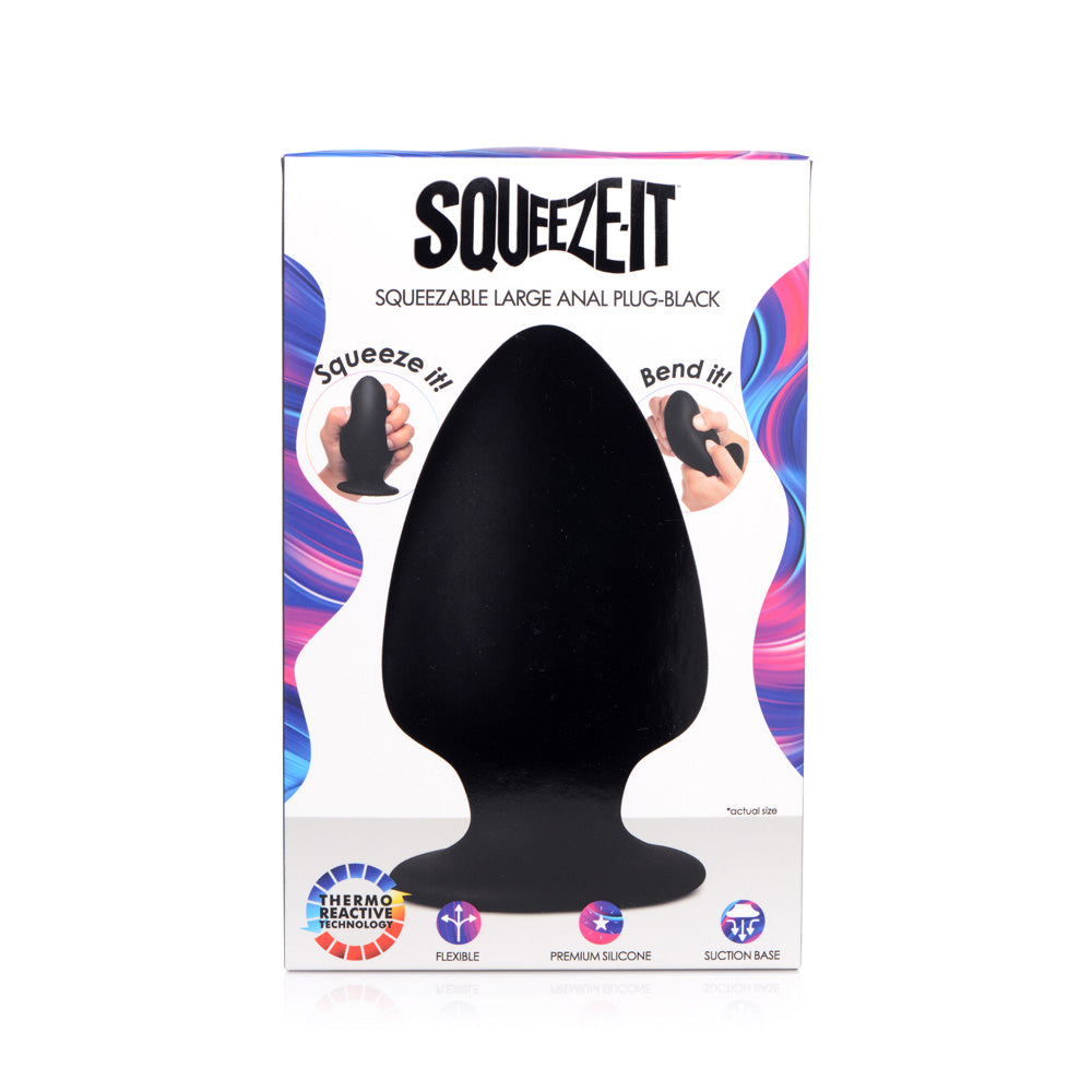 Squeeze-It Squeezable Silicone Anal Plug Large | 848518035486 | Available at EroticWarehouse.com