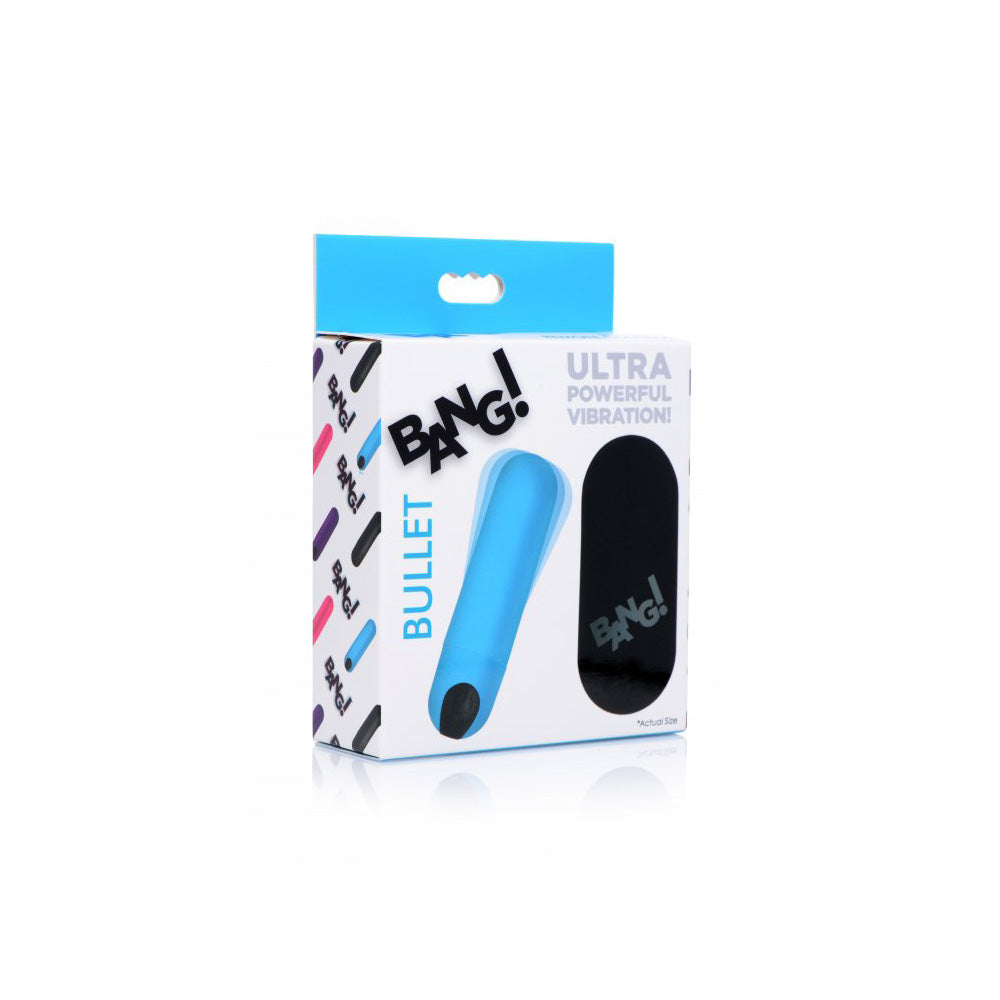 Bang! Vibrating Bullet W/ Remote Control Blue | 848518036414 | Available at EroticWarehouse.com