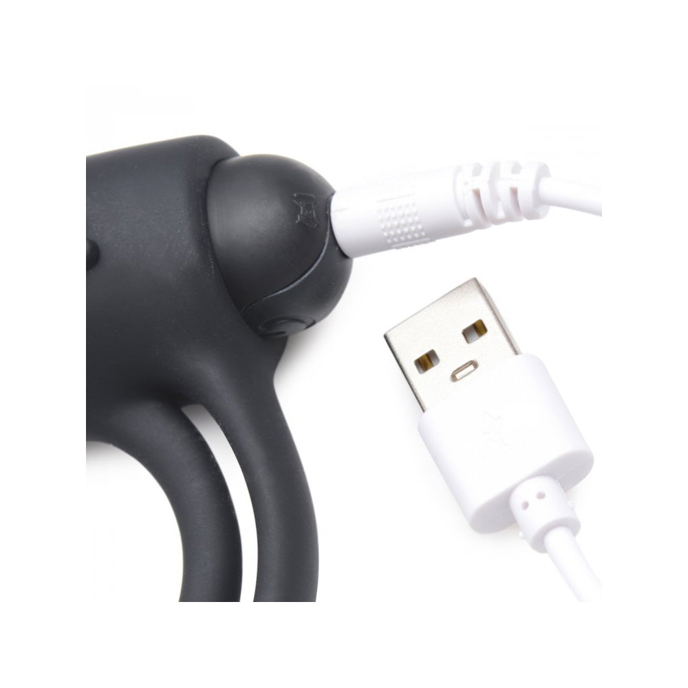 Bang! Silicone Cock Ring & Bullet W/ Remote Control Black | 848518039828 | Available at EroticWarehouse.com