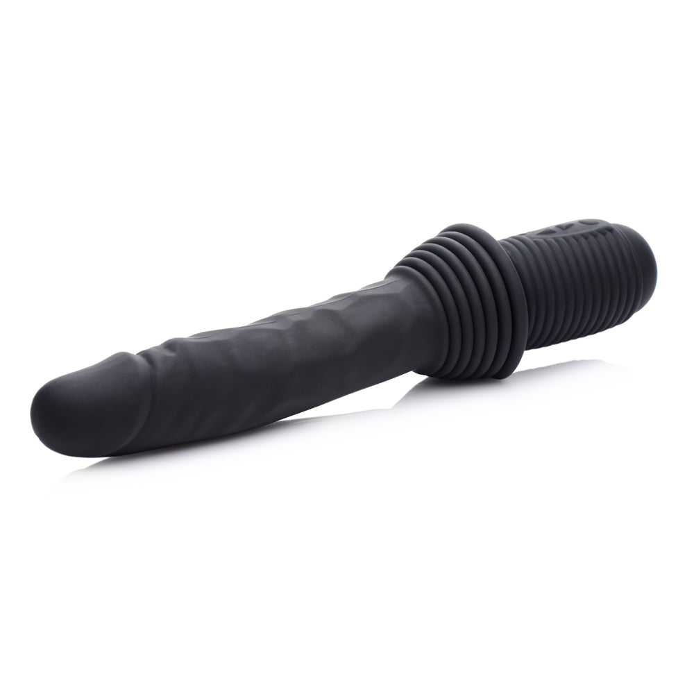 Master Series 10X Thrust Master Vibrating And Thrusting Dildo With Handle | 848518043429 | Available at EroticWarehouse.com