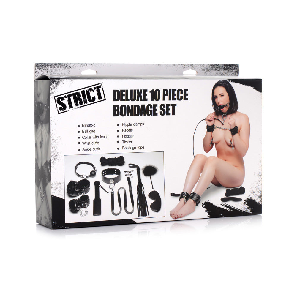 Strict Deluxe 10 Piece Bondage Set | 848518043627 | Available at EroticWarehouse.com