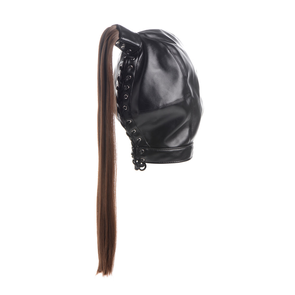 Strict Ponytail Bondage Hood | 848518044662 | Available at EroticWarehouse.com