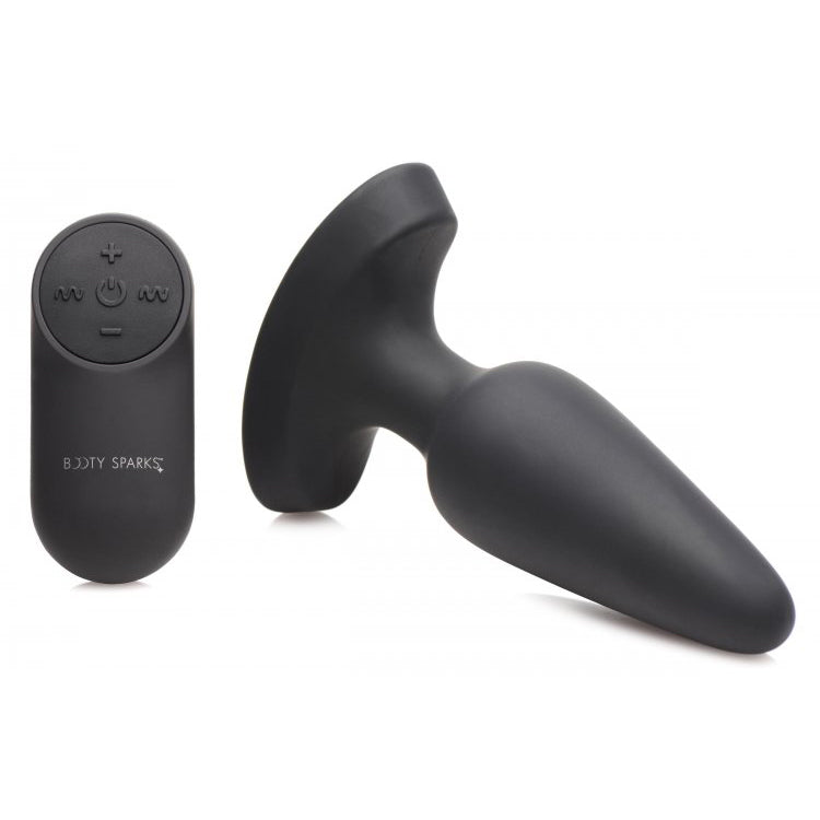 Booty Sparks 28X Laser Heart Silicone Anal Plug With Remote Medium | 848518045256 | Available at EroticWarehouse.com