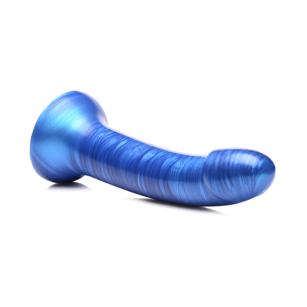 Strap U G-Tastic 7'' Metallic Silicone Dildo Blue | 848518045911 | Available at EroticWarehouse.com