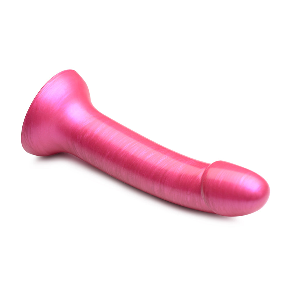 Strap U G-Tastic 7'' Metallic Silicone Dildo Pink | 848518045928 | Available at EroticWarehouse.com