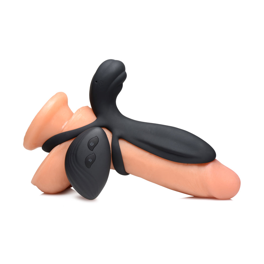 Trinity Men Silicone Vibrating Girth Enhancer W/ Remote Control | 848518046277 | Available at EroticWarehouse.com