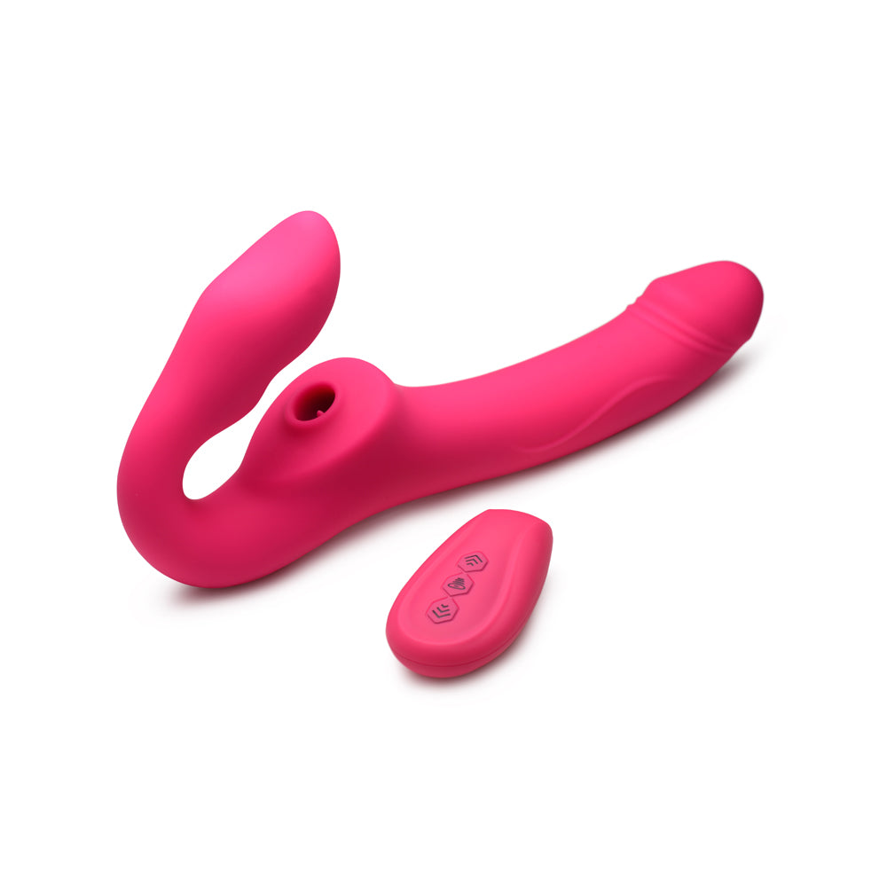 Strap U Mighty Licker Licking & Vibrating Strapless Strap-On W/ Remote | 848518046611 | Available at EroticWarehouse.com