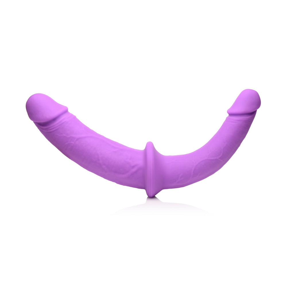 Strap U Double Charmer Silicone Double Dildo W/ Harness | 848518046628 | Available at EroticWarehouse.com