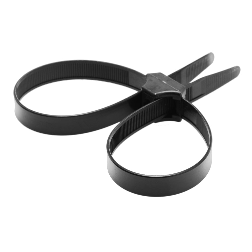 Master Series Misbehaved Black Zip Tie Police Cuffs 5 Pack | 848518048271 | Available at EroticWarehouse.com