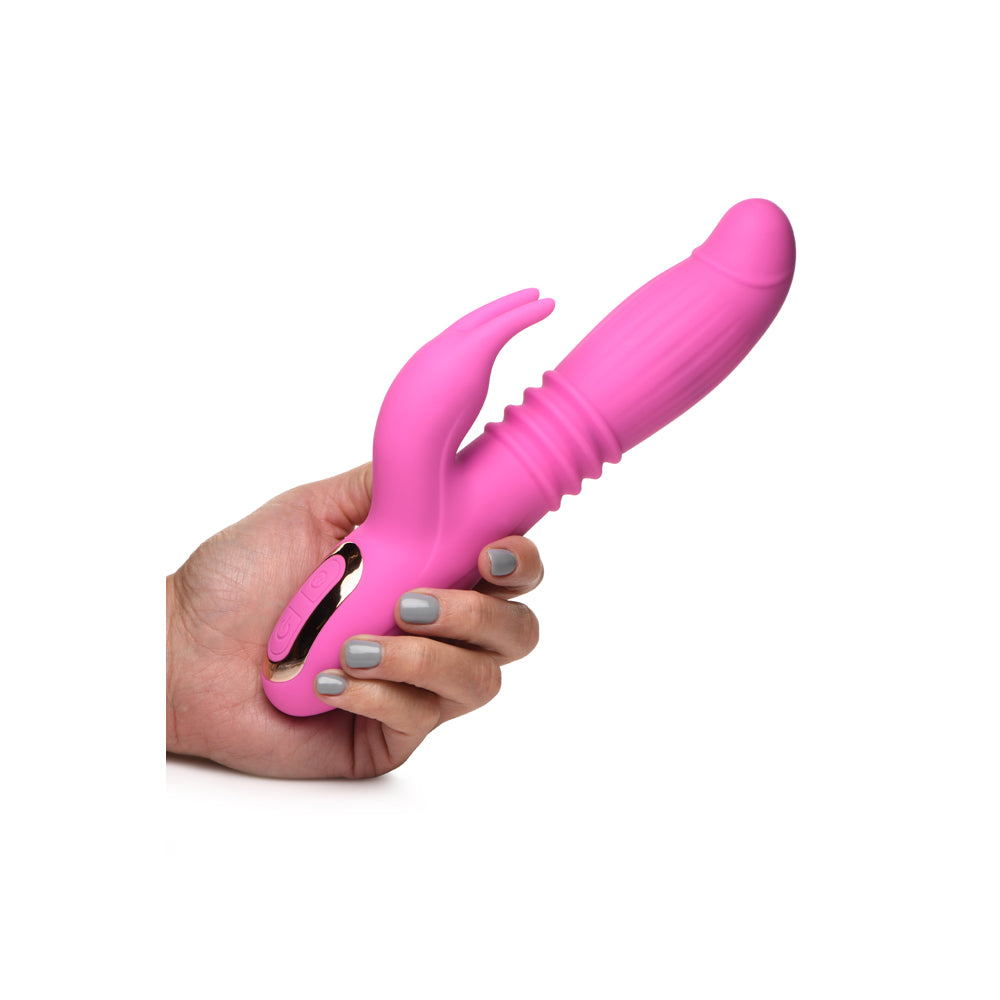 Inmi 35X Lil Swell Thrusting And Swelling Silicone Rabbit Vibrator | 848518049032 | Available at EroticWarehouse.com