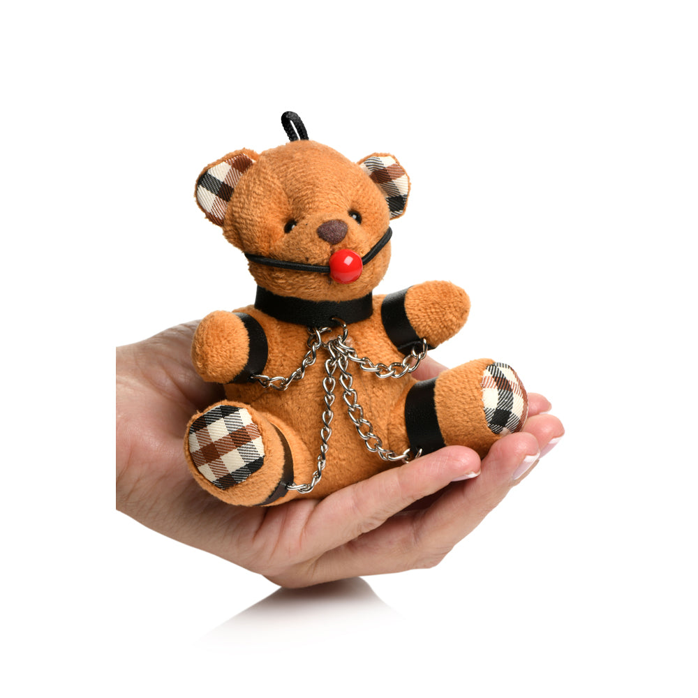 Master Series Gagged Teddy Bear Keychain | 848518050519 | Available at EroticWarehouse.com